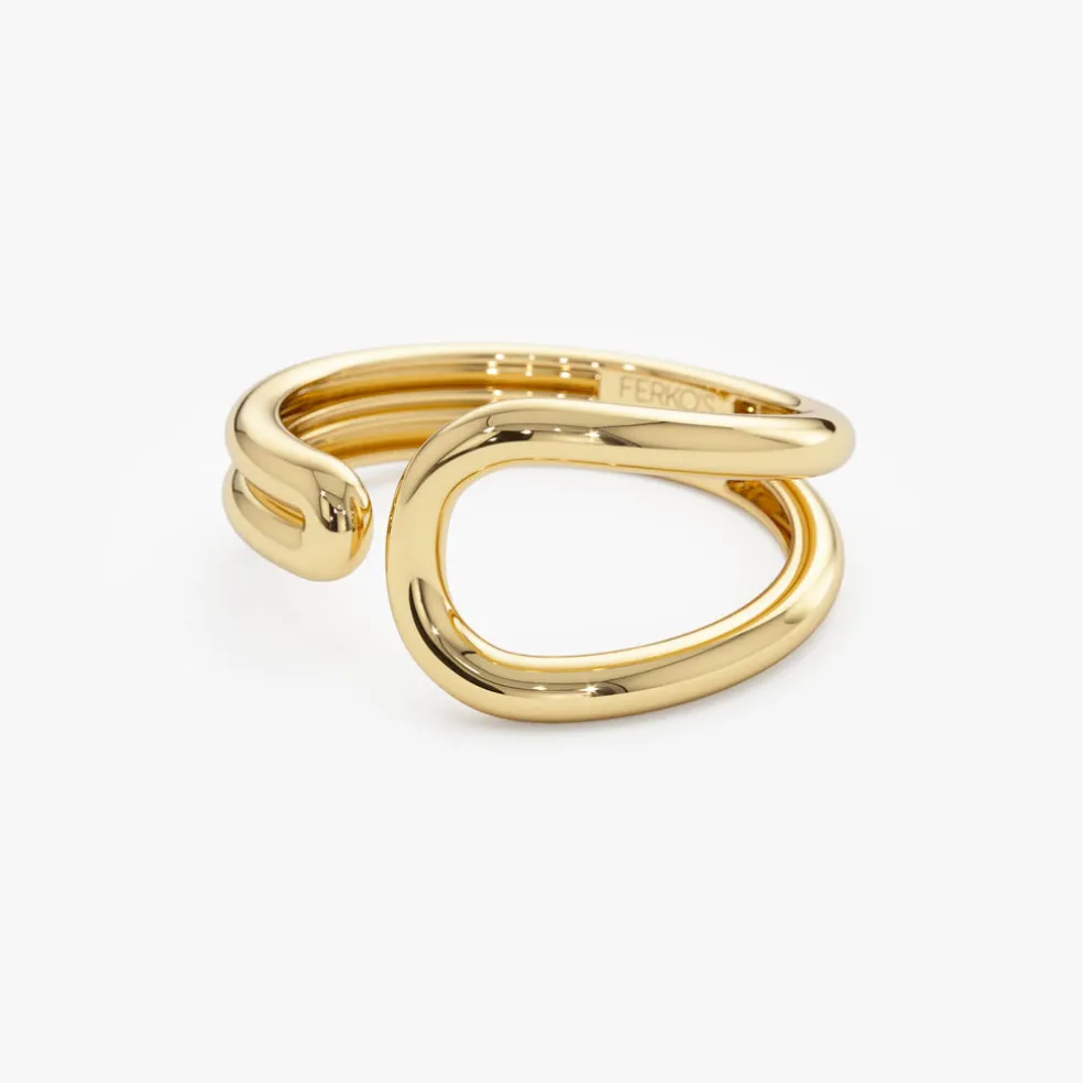 14k Modern Minimalist Statement Ring