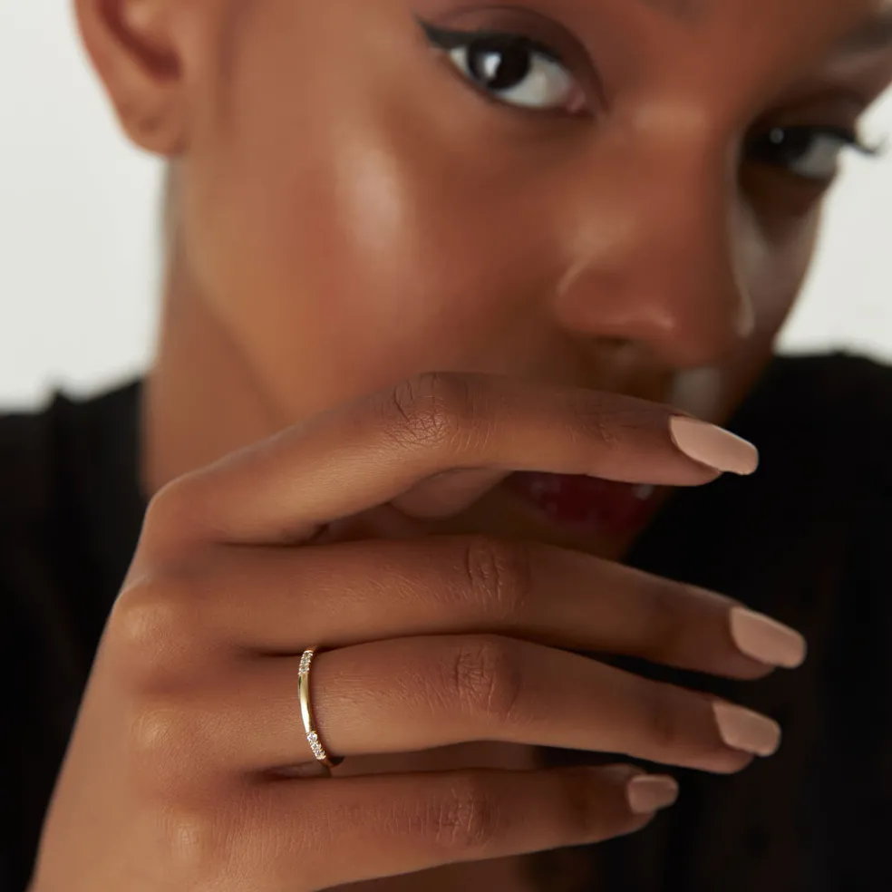 14k Multi Station Diamond Eternity Ring