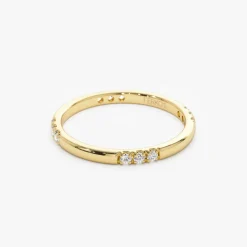 14k Multi Station Diamond Eternity Ring