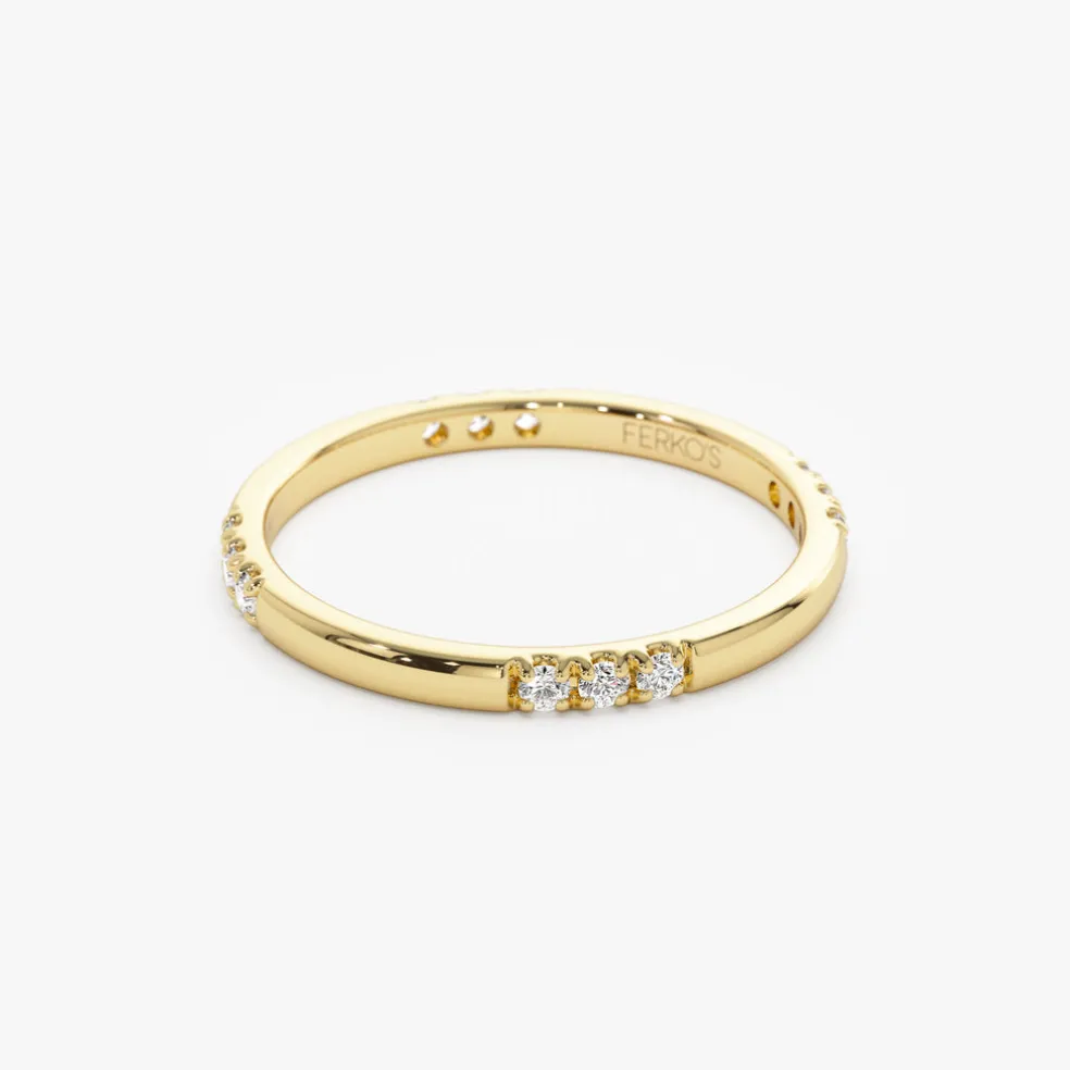 14k Multi Station Diamond Eternity Ring