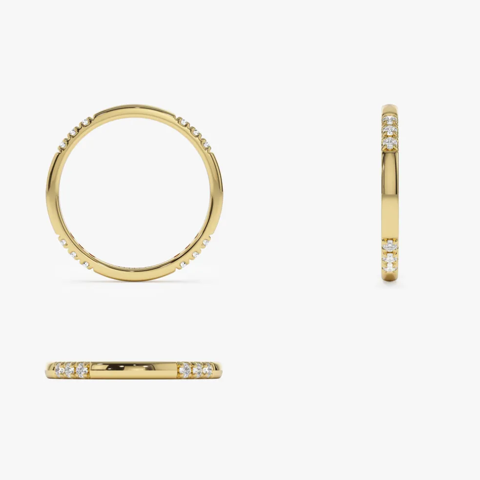 14k Multi Station Diamond Eternity Ring