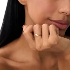 14k Open Band Twist Rope Design Ring