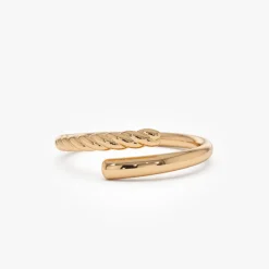 14k Open Band Twist Rope Design Ring