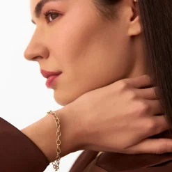 14k Oval Link Cable Chain Bracelet