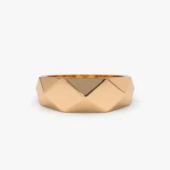 14k Pattern Bold Statement Ring