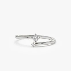14k Petite Diamond Duo Ring