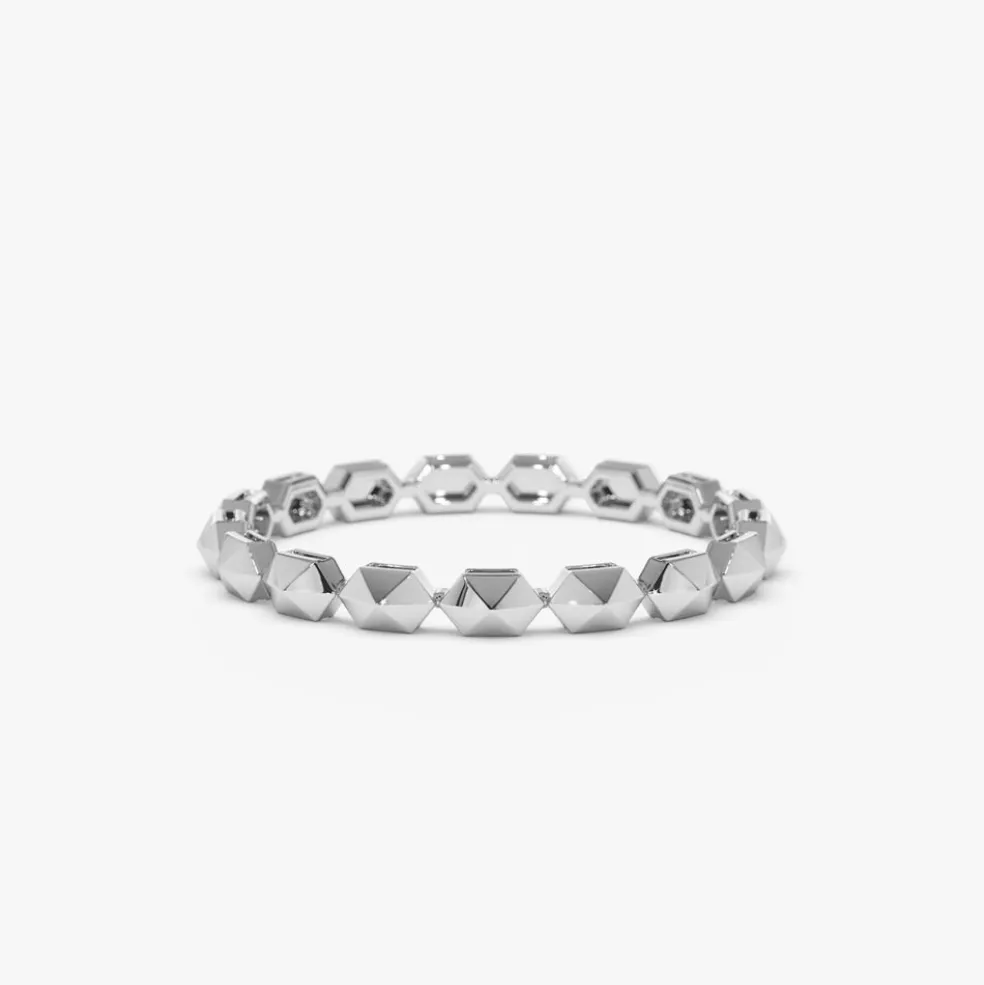 14k Petite Mini Pyramid Ring