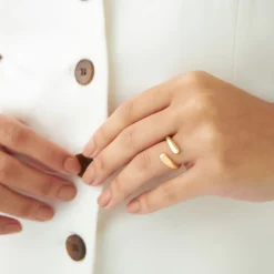 14K Plain Cuff Ring