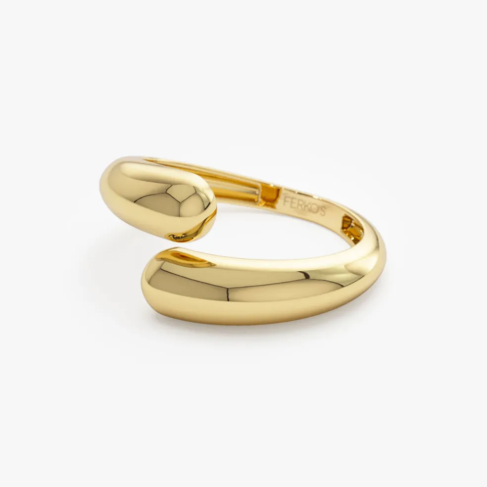 14K Plain Cuff Ring