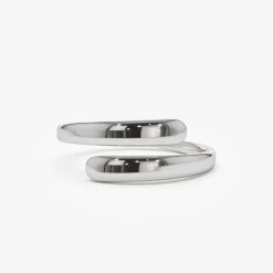 14K Plain Gold Crossover Ring