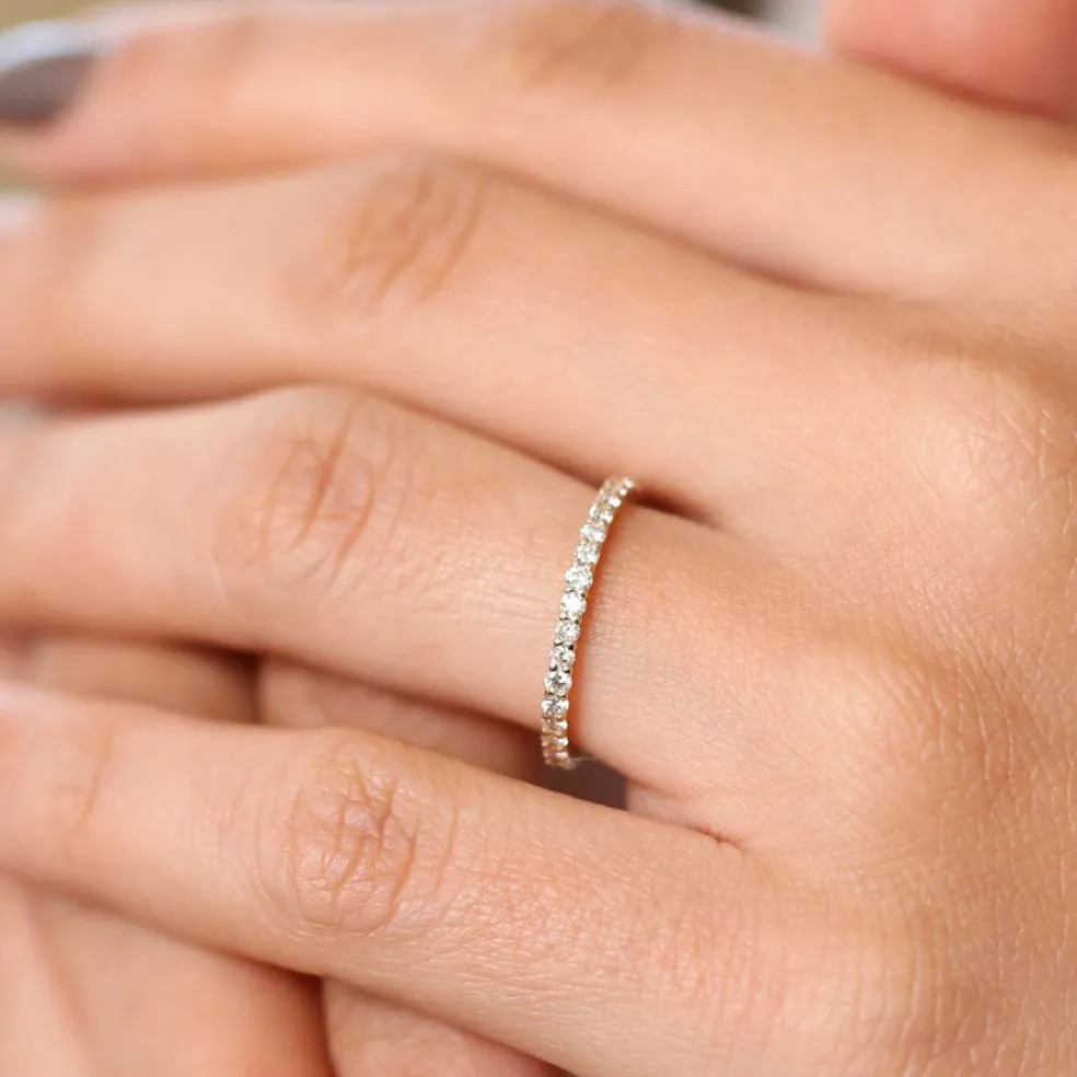 14k Prong Setting Diamond Eternity Ring
