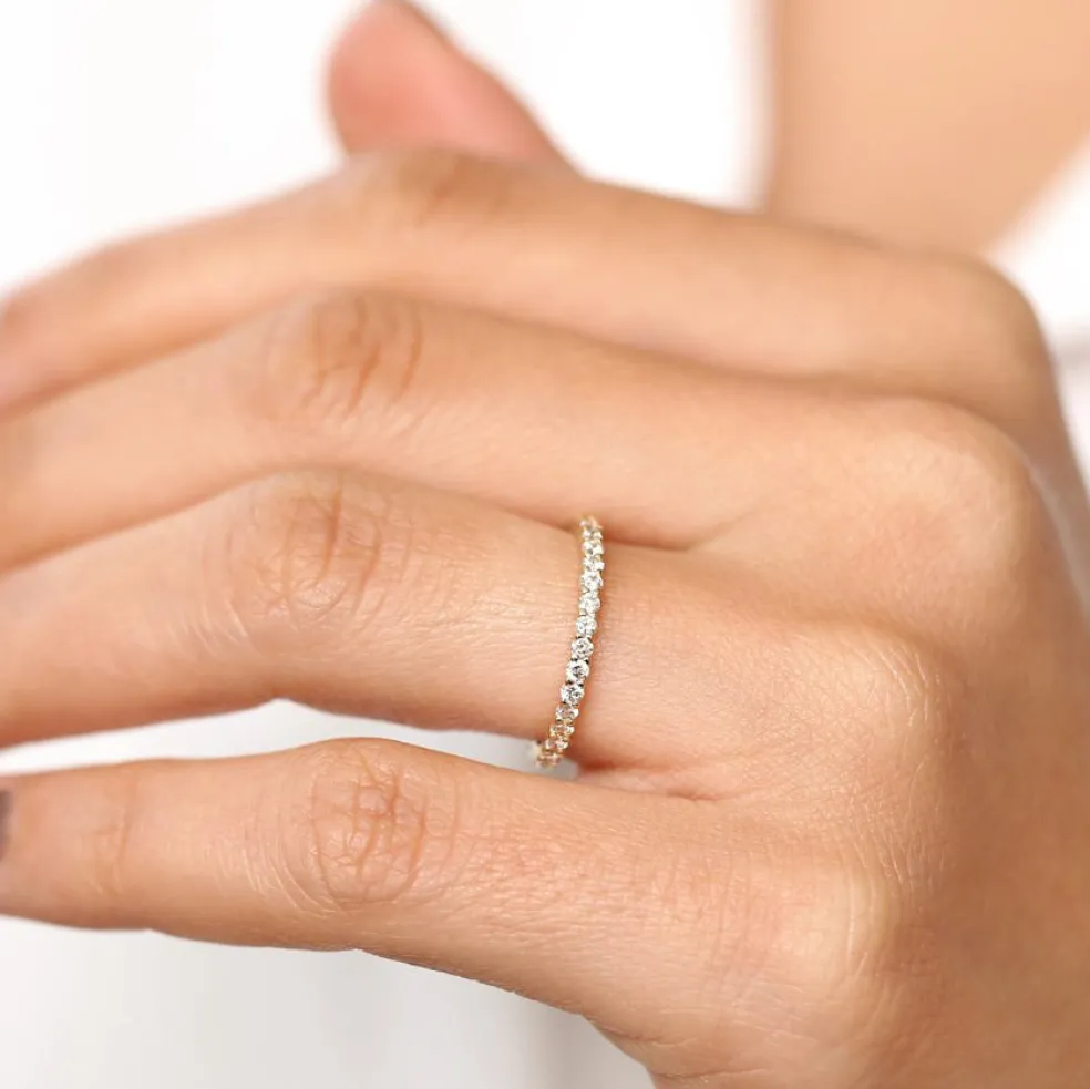 14k Prong Setting Diamond Eternity Ring