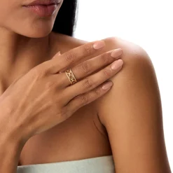 14k Rope Chain Link Unique Ring