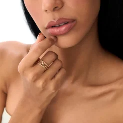 14k Rope Chain Link Unique Ring
