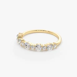 14k Round Diamond Mix Size Anniversary Ring