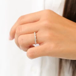 14k Round Diamond Unique Wedding Ring
