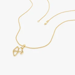 14K Sagittarius Zodiac Charm Necklace