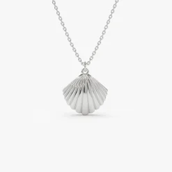 14k Shell Charm Necklace