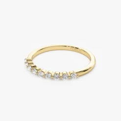 14k Single Shared Prong Diamond Wedding Ring 0.30 ctw