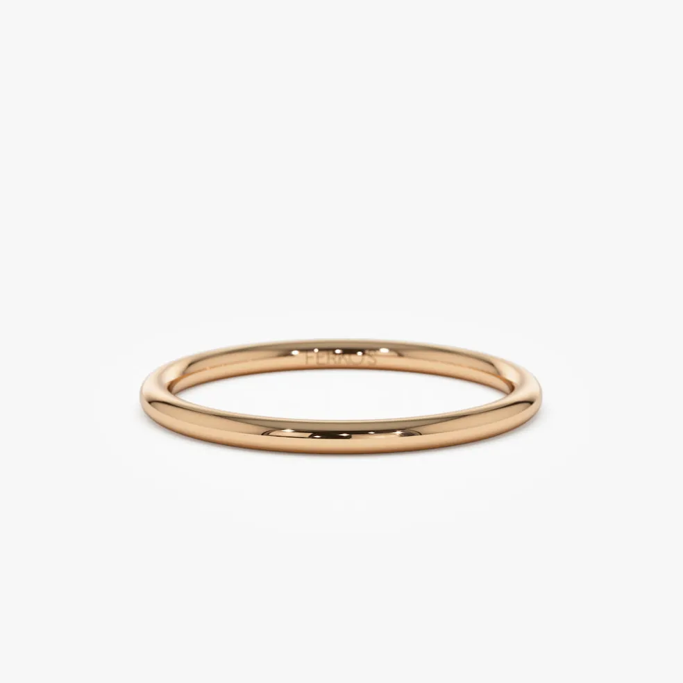 14K Solid Gold 1.5 MM Wedding Band