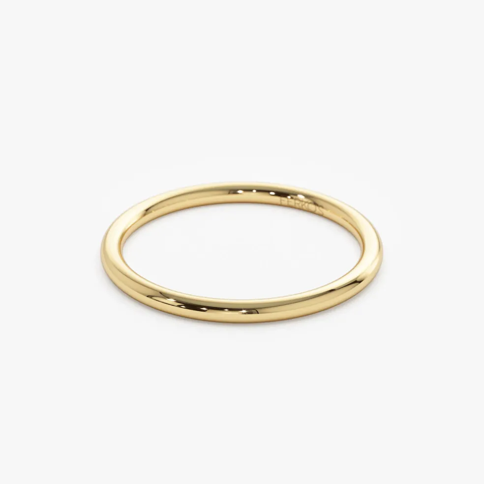 14K Solid Gold 1.5 MM Wedding Band