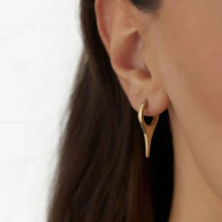 14k Solid Gold Mini Dagger Earrings