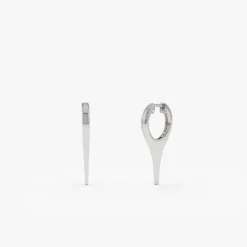 14k Solid Gold Mini Dagger Earrings