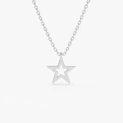14k Star Necklace