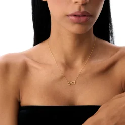 14k Twist Rope Infinity Necklace