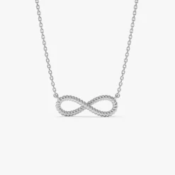 14k Twist Rope Infinity Necklace