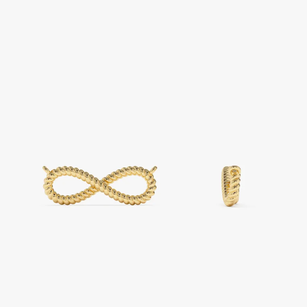 14k Twist Rope Infinity Necklace