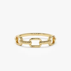 14K Twisted Unique Rope Band