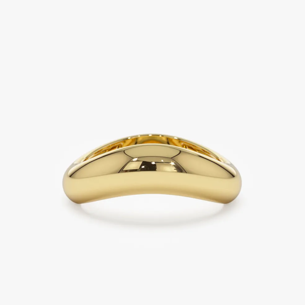 14k Unique Amorphic Shaped Figure Ring