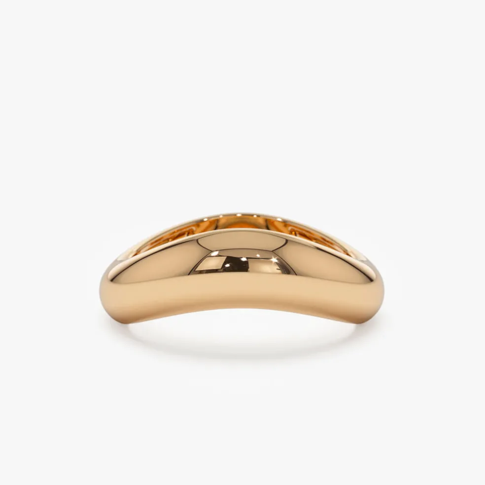 14k Unique Amorphic Shaped Figure Ring