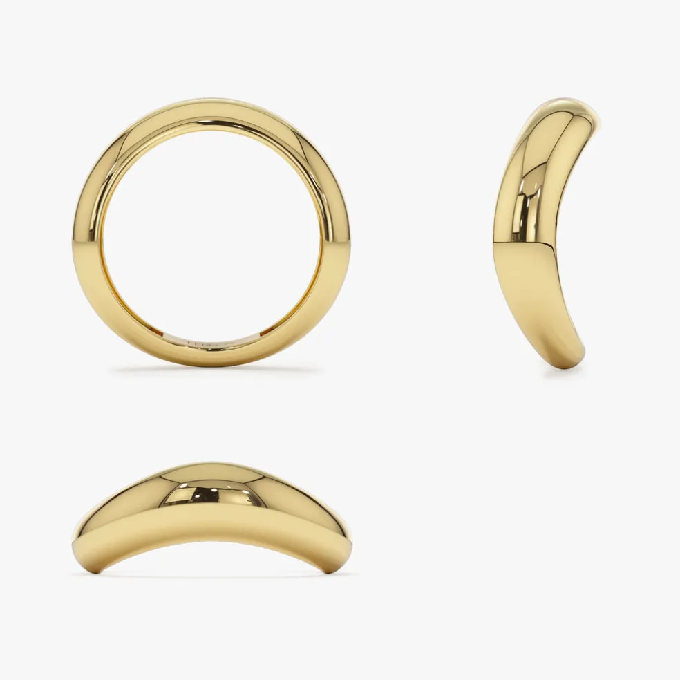 14k Unique Amorphic Shaped Figure Ring