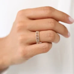 14K Unique Baguette Diamond Wedding Ring