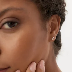14k Unique Double Marquise Diamond Studs