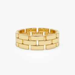 14k Wide Chain Link Ring