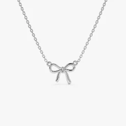 14Kt Plain Gold Ribbon Necklace